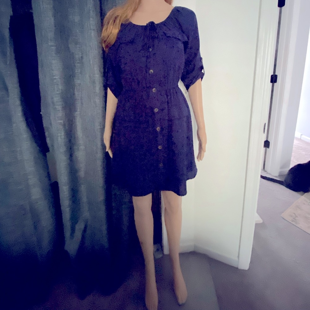 Lulus Navy Blue Dress~S